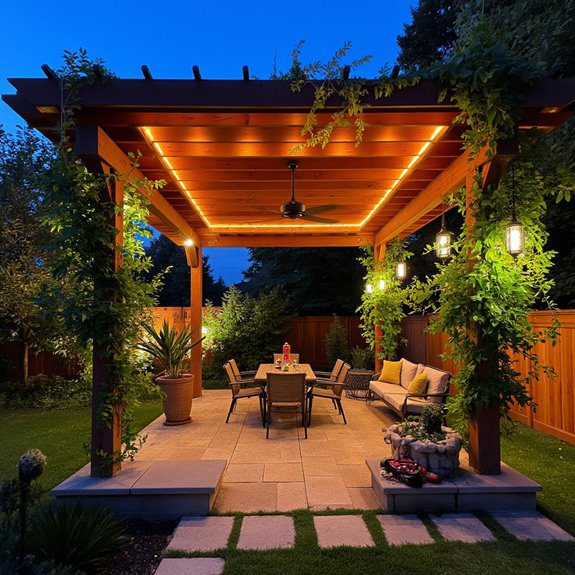 cozy illuminated outdoor gatherings