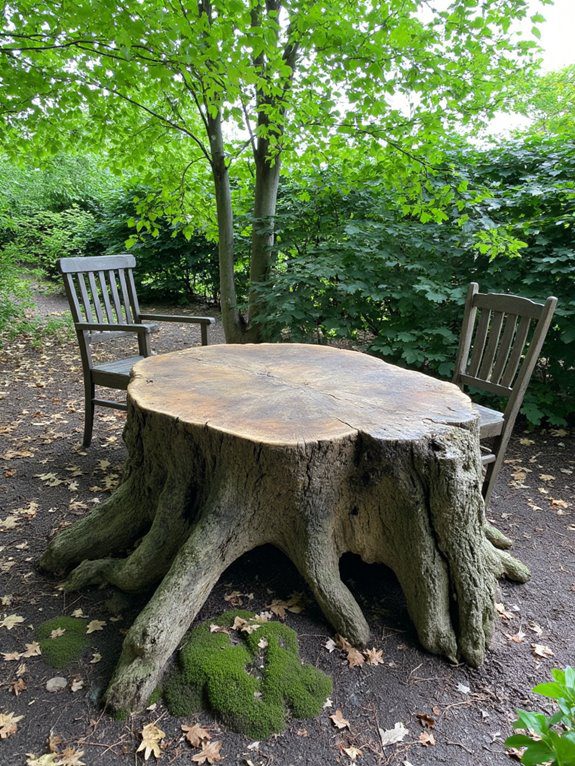 cozy outdoor table setup