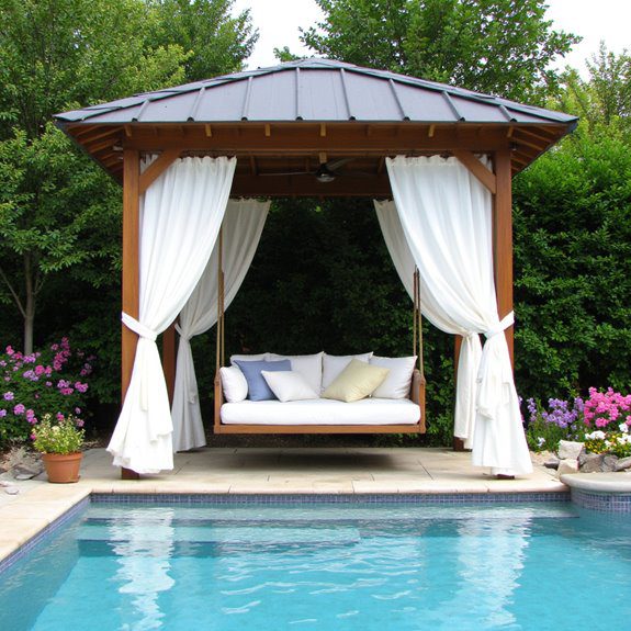 cozy poolside retreat experience