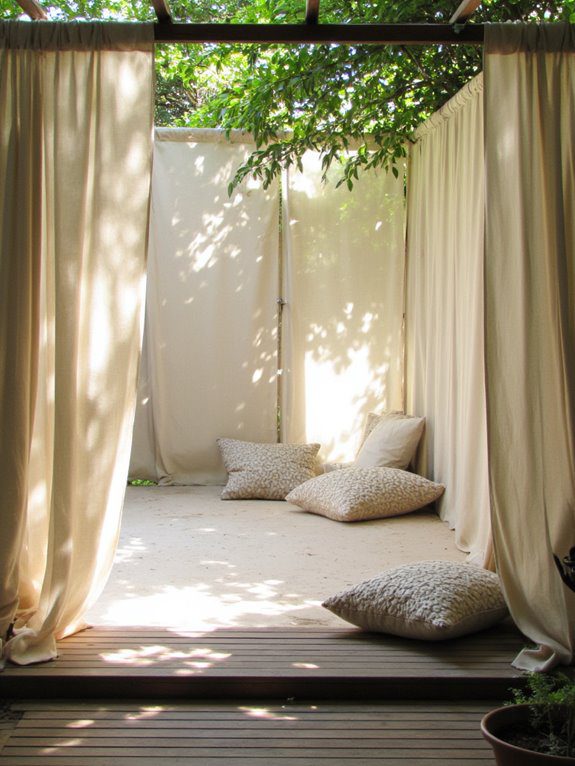 cozy raised meditation pod