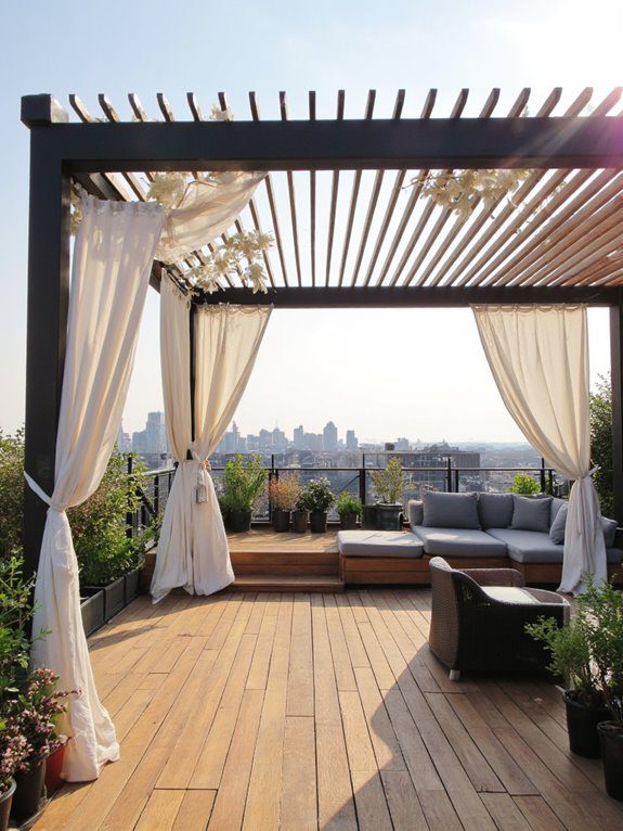cozy rooftop retreat curtains