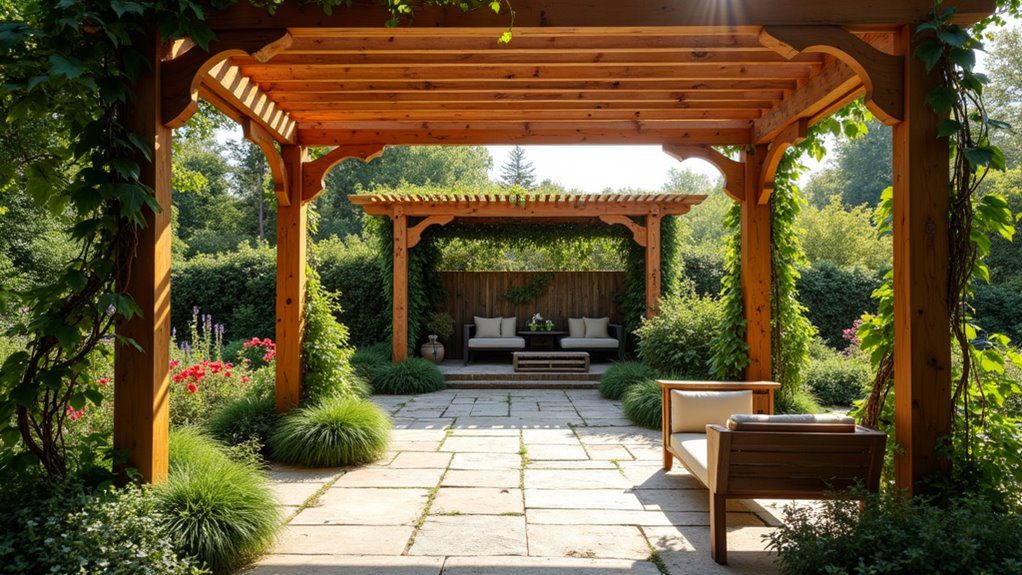 creative wooden pergola designs