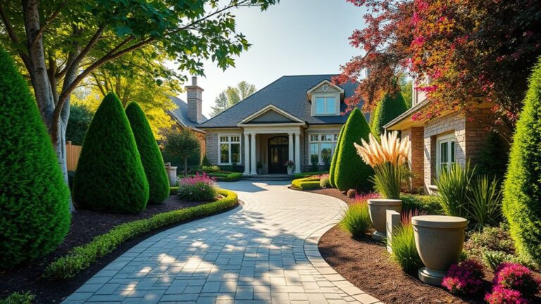 12 Stunning Driveway Entry Landscaping Ideas to Elevate Your Curb ...