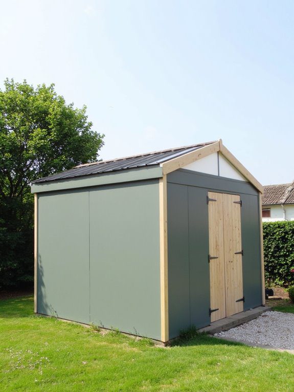 eco friendly greenhouse shed hybrid