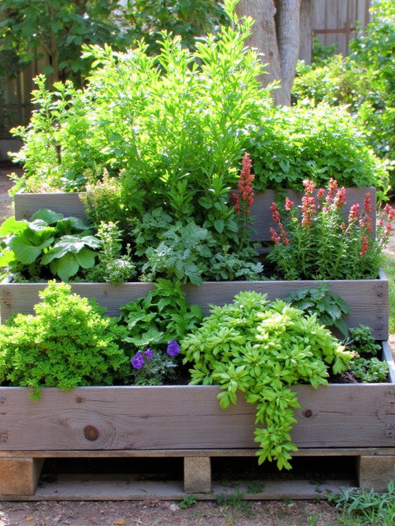 eco friendly tiered garden