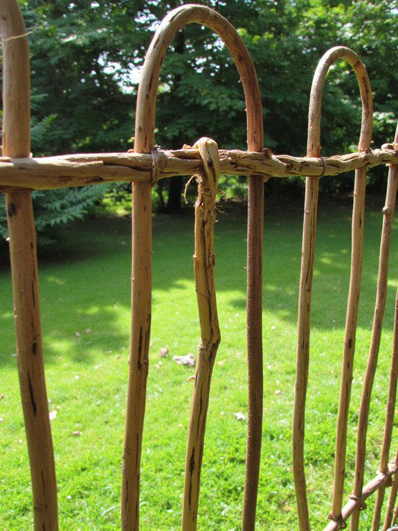 eco friendly woven willow fence