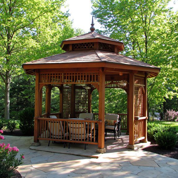 elegant multi level outdoor structure