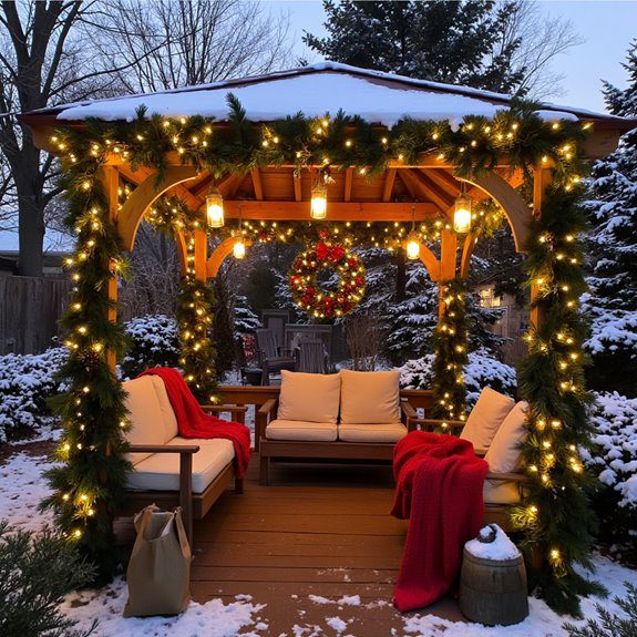 holiday gazebo decoration ideas