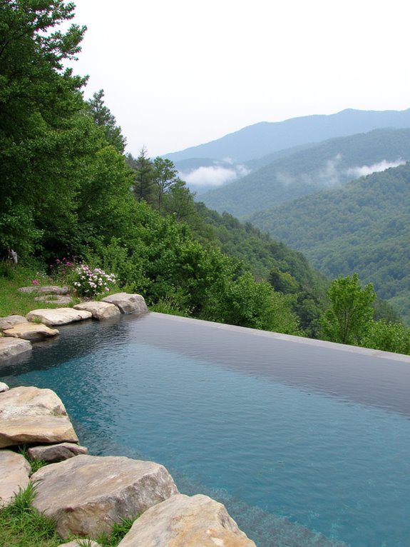 infinity edge natural pool