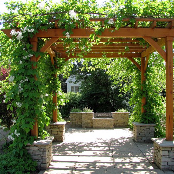 inviting green outdoor retreat