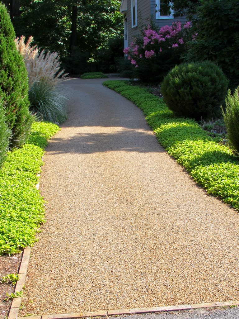 low maintenance gravel borders