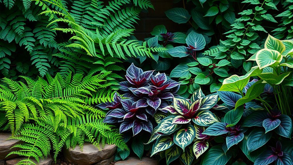 lush low light shade garden