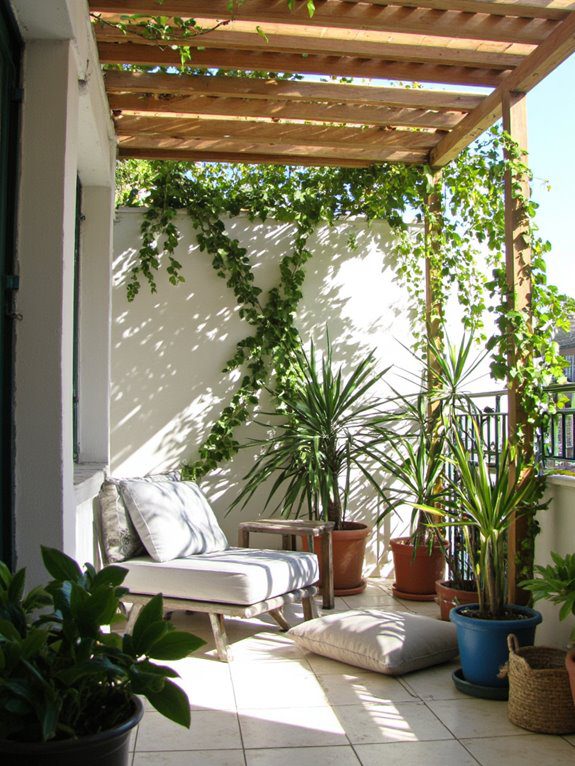 mini pergola for balconies