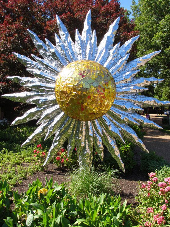 mirror shard sunburst art