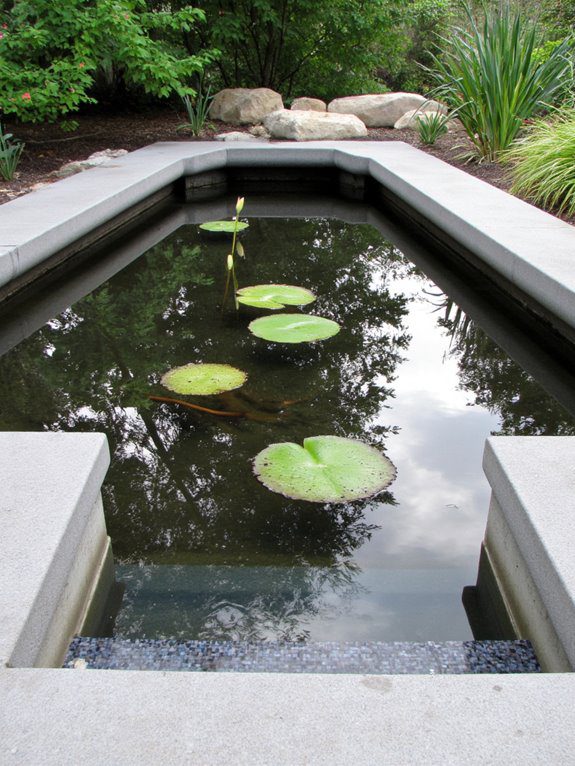 modern minimalist pond design
