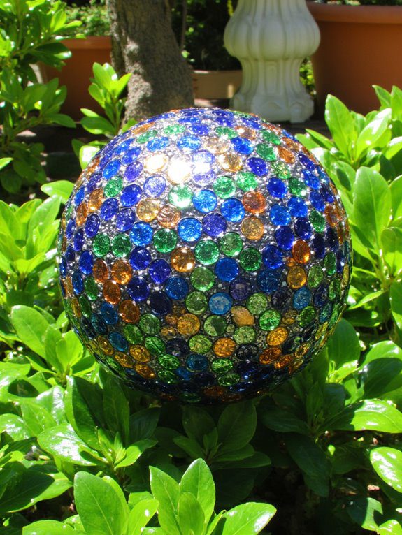 mosaic garden ball crafting