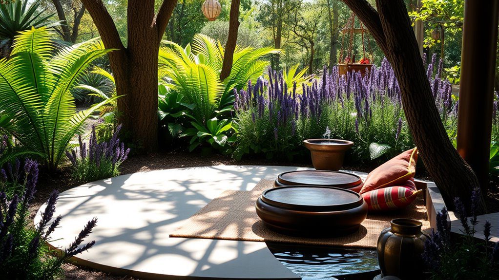 outdoor meditation space ideas