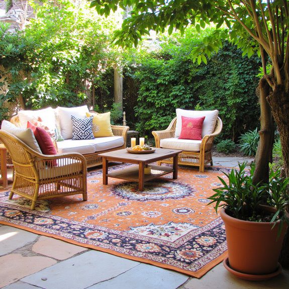 outdoor rugs enhance comfort