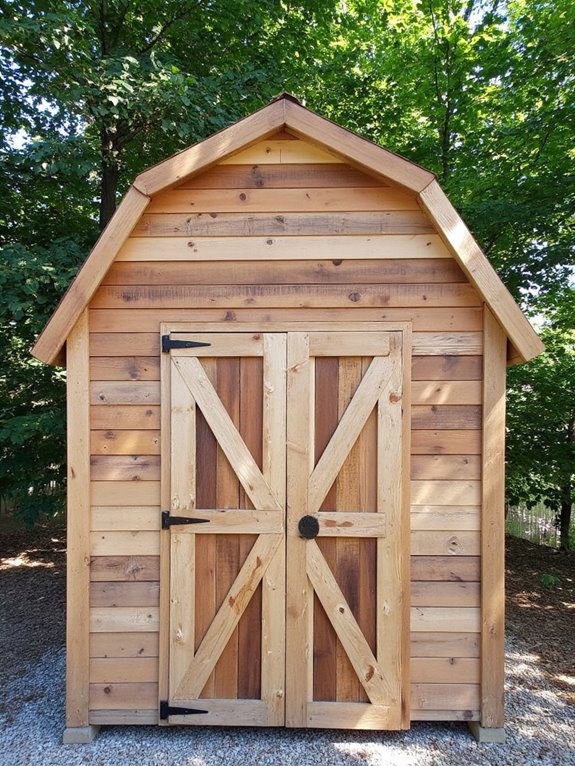 pallet mini barn shed