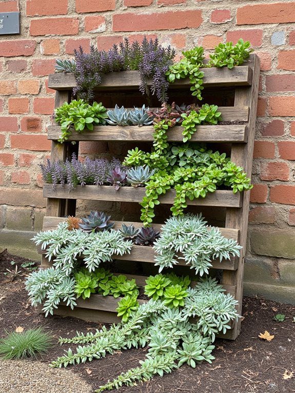 pallet planter for succulents