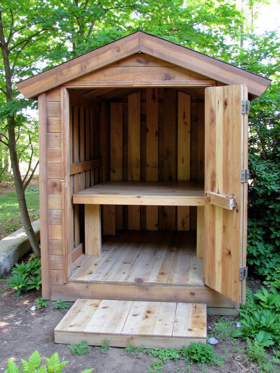 pallet shed with workspace