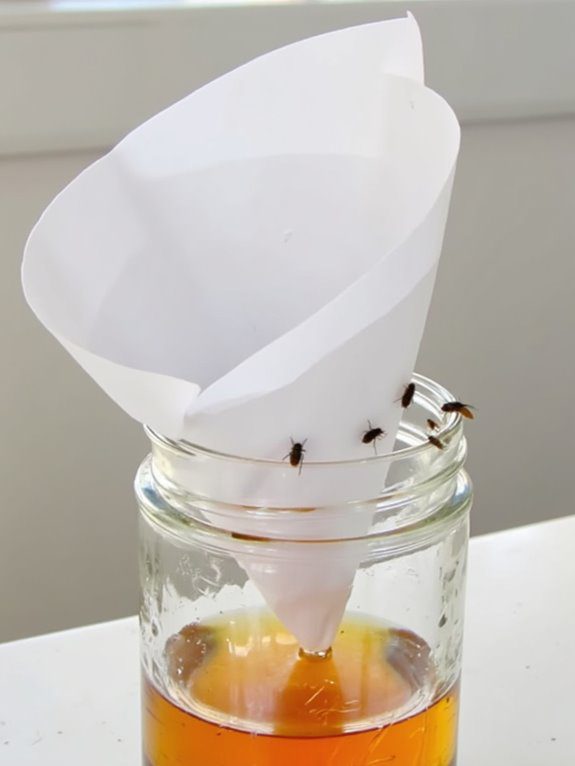paper cone fruit fly trap