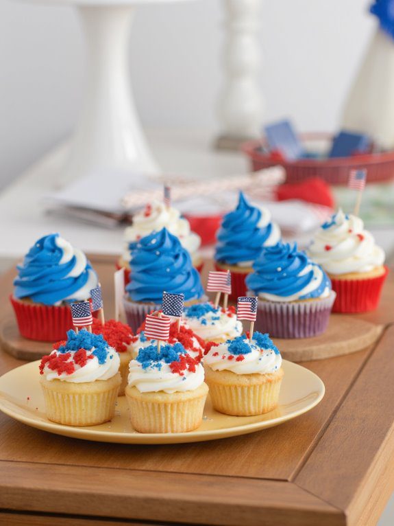 patriotic cupcake display idea