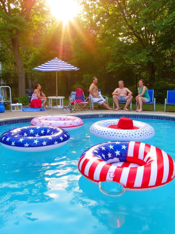 patriotic pool party fun