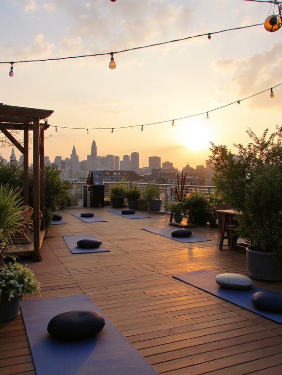 personal rooftop yoga sanctuary