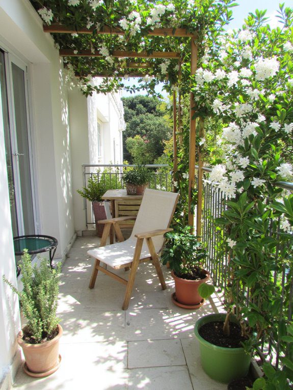 privacy with fragrant greenery