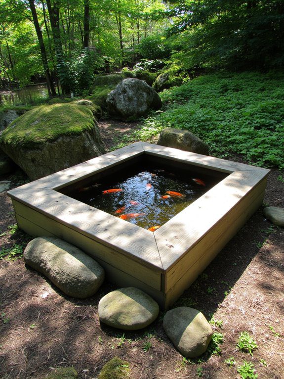 raised garden pond oasis