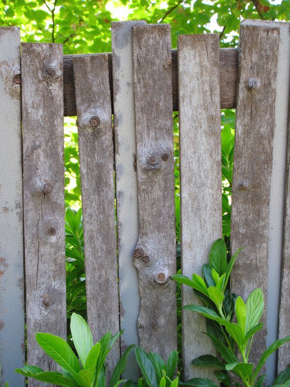 reclaimed wood and tin fence
