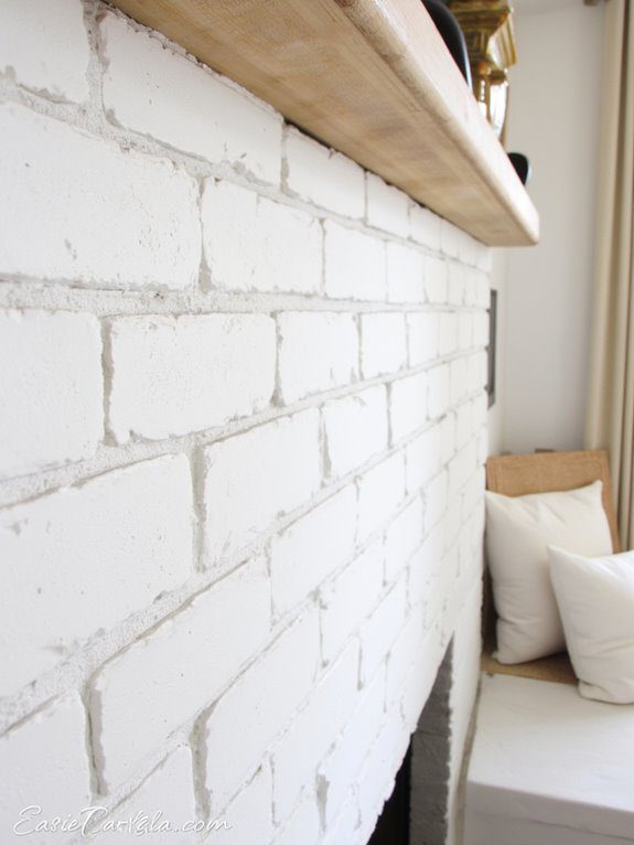 refresh your brick fireplace