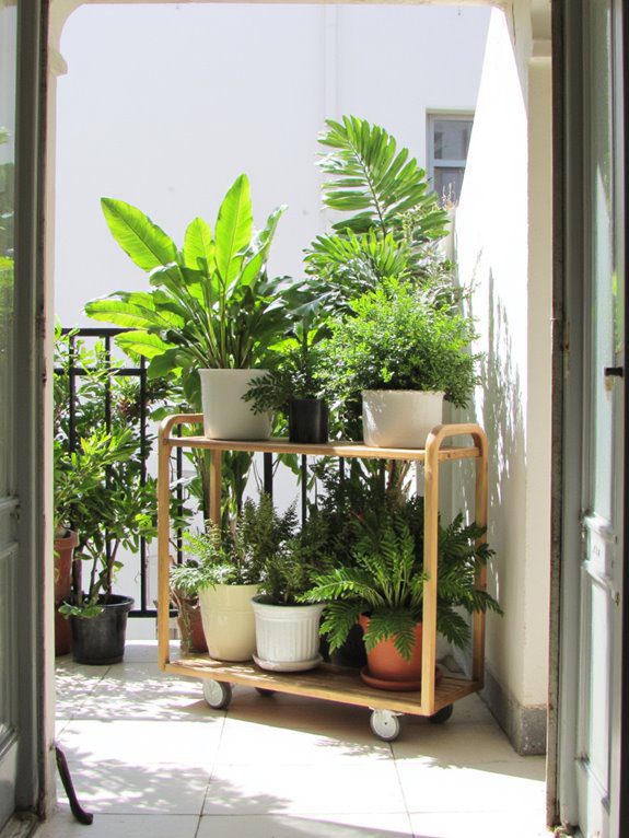 rolling plant cart benefits