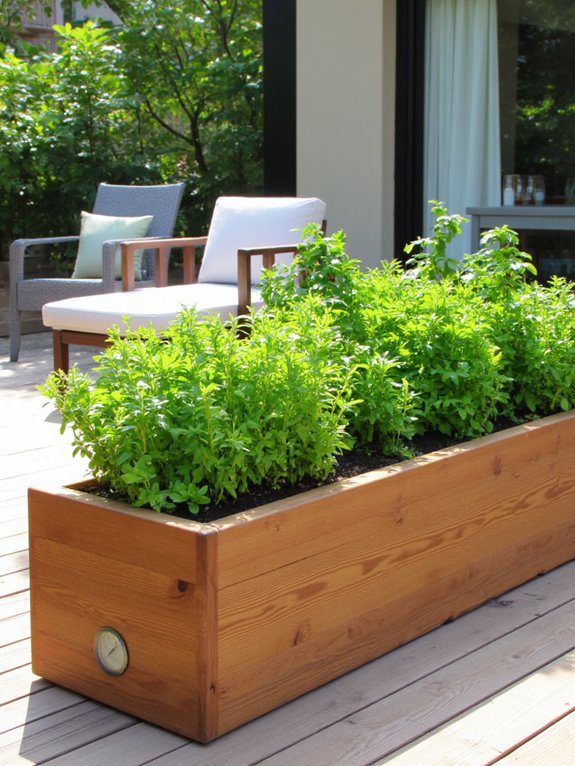 self watering planter box convenience