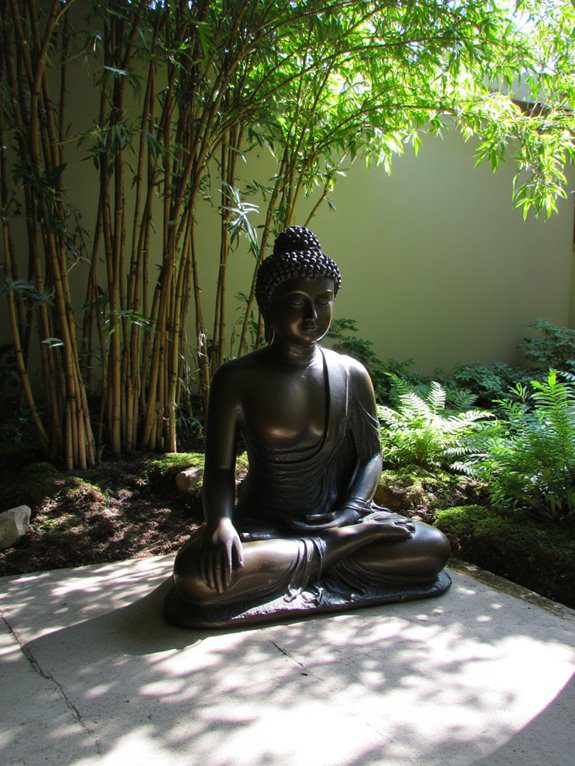 serene garden meditation oasis