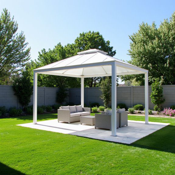 sleek stylish outdoor retreat