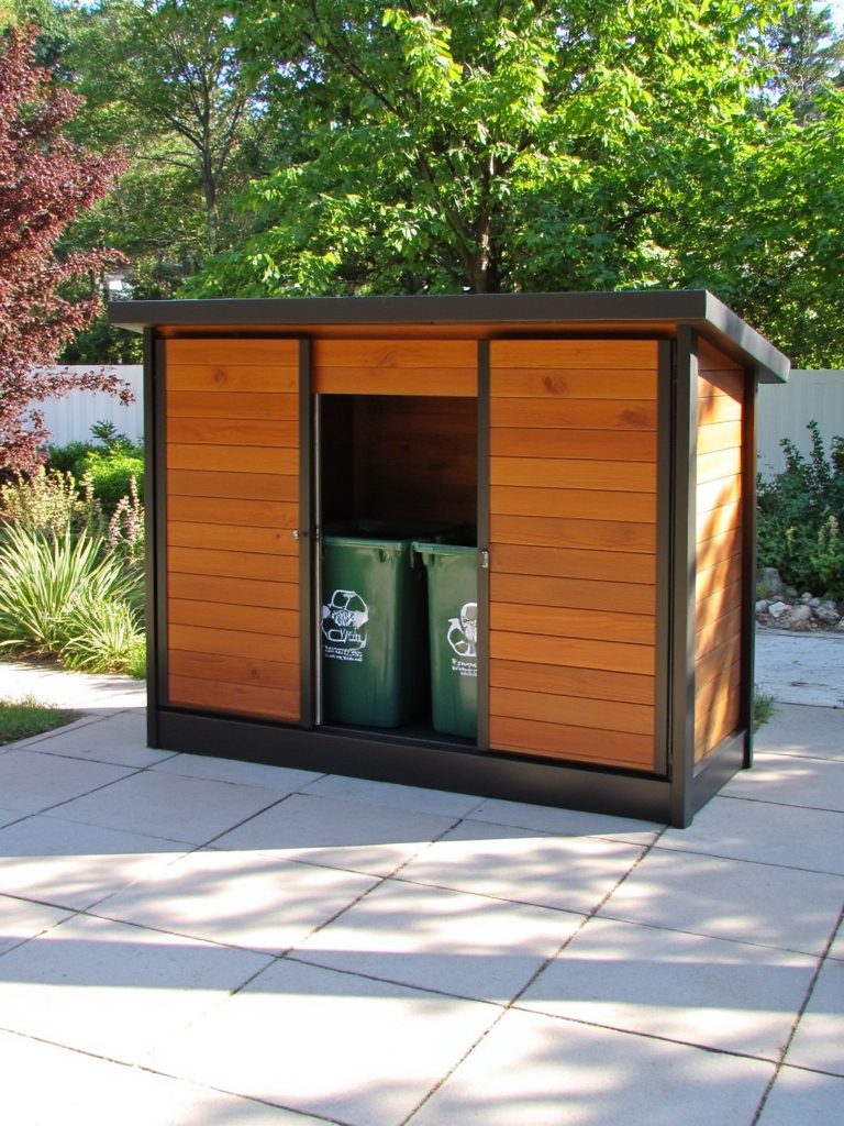 sliding doors for recycling