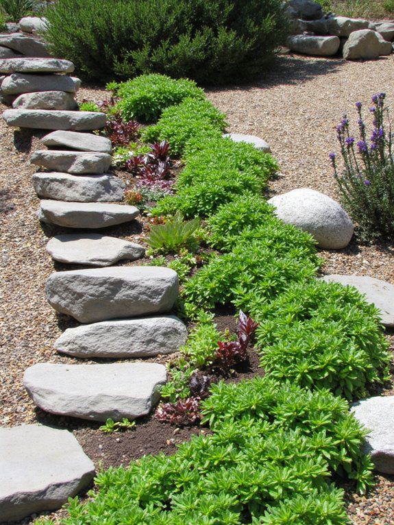 spiral rock garden design