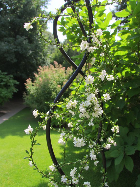 spiral wire flower tower