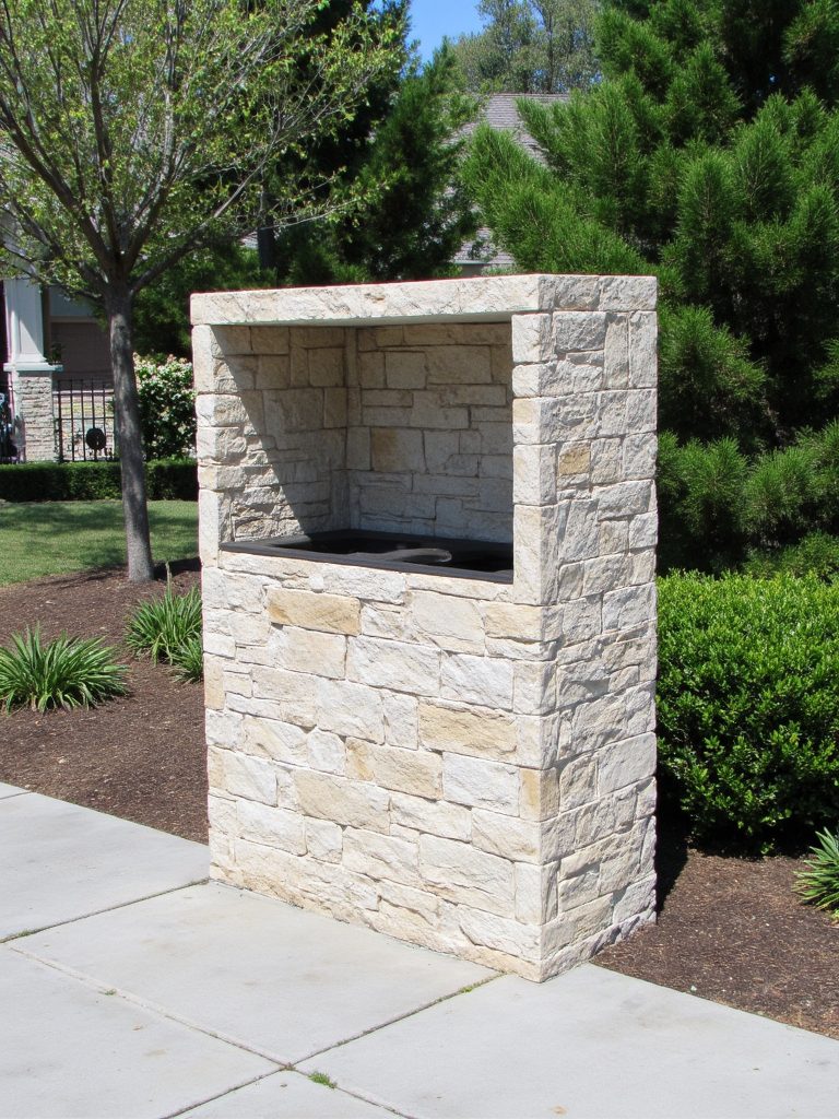 stylish faux stone enclosure