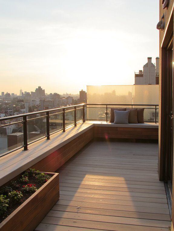 stylish space saving rooftop seating