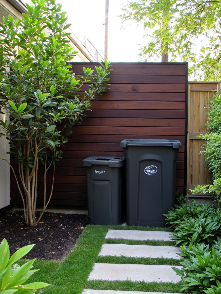 stylish trash can concealment