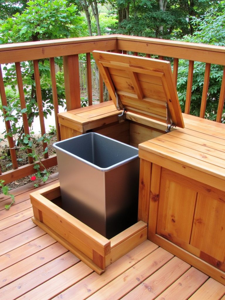 stylish trash can concealment