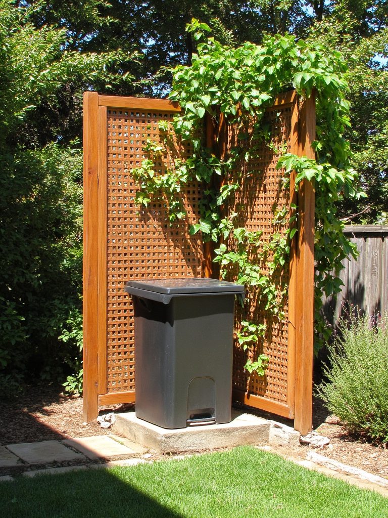 stylish trash can concealment
