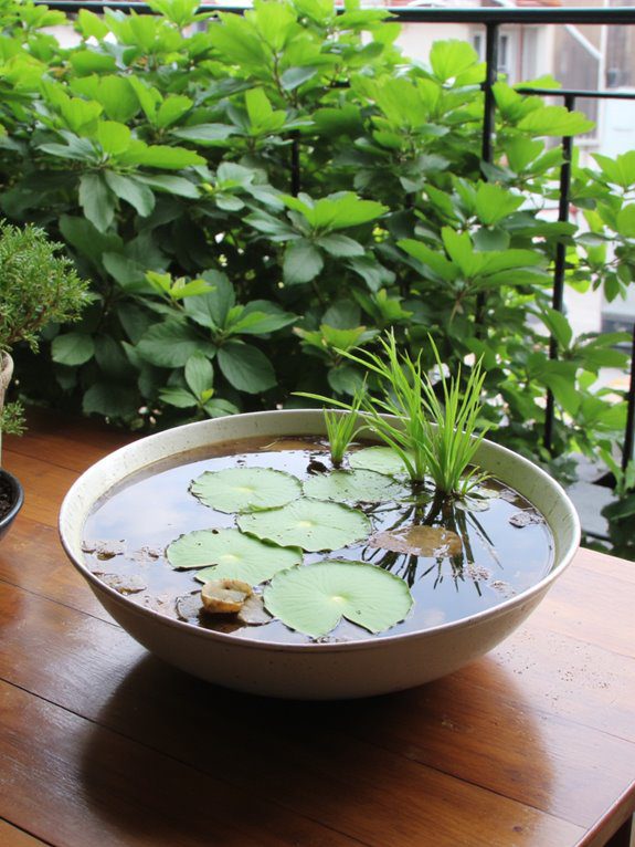 tabletop container pond care