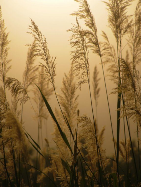 tall golden prairie grass