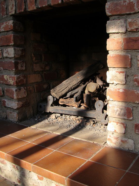 tiling enhances fireplace aesthetics