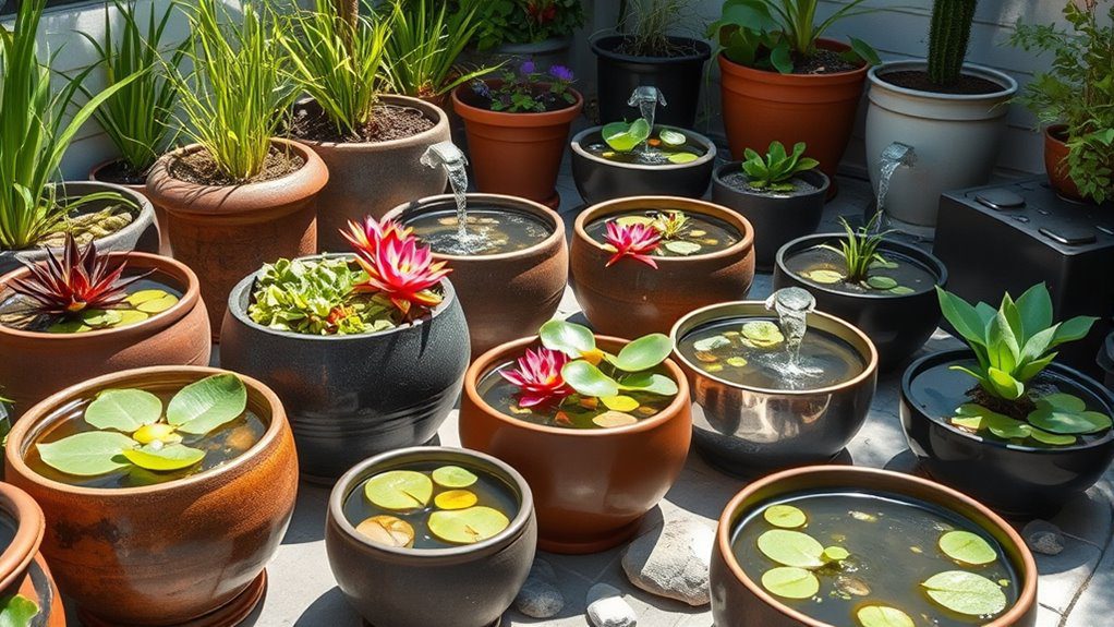 tranquil container water gardens