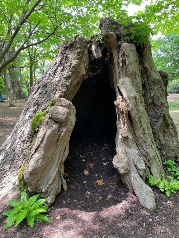 tree stump composting station